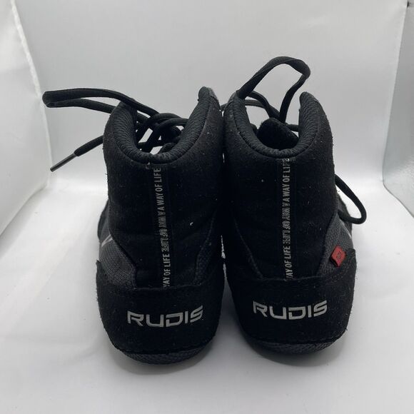 Rudis Wrestling Shoes Men's Size 10.5 Black Activewear Team Sports Unisex - Picture 4 of 7